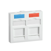 ITK Вставка 45х45мм для 2 мод. Keystone Jack с маркером