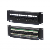 Патч-панель настенная, 12 портов RJ-45(8P8C), категория 5е, с подставкой
