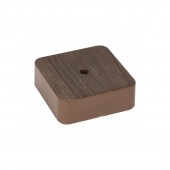 Коробка разветвительная KMP-030-032 (100х100х28) тёмное дерево EKF PROxima