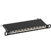 ITK 0,5U патч-панель кат.6A STP 12 портов 10" Dual IDC