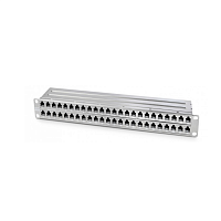 Патч-панель высокой плотности 19", 1U, 48 портов RJ-45, полный экран, категория 6A, Dual IDC