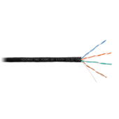 Кабель NIKOMAX U/UTP 4 пары, Кат.5e (Класс D), тест по ISO/IEC, 100МГц, одножильный, BC (чистая медь), 24AWG (0,51мм), полимерный материал нг(А)-HF, в