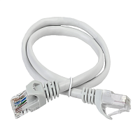 ITK Коммутационный шнур кат. 6 UTP PVC 10м серый