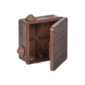 Коробка расп. КМ 80х80х50мм о/к IP54 7 вв. дуб IEK