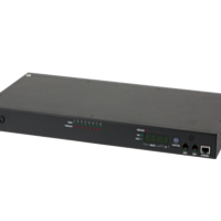 Блок  контролируемых электрических розеток TLK, 19", PM - POM, (включение и отключение каждой розетки, измерение потребления каждой розетки и отправка