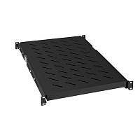 Полка 19" выдвижная для шкафов и стоек глубиной 1000 мм, цвет черный (RAL 9004)