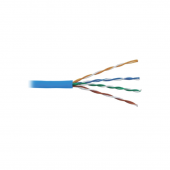 Кабель Суприм U/UTP, 4 пары, Кат.5e (Класс D), 100 МГц, AWG 24, внутренний, LSZH нг(A)-HF, синий, коробка 305 м