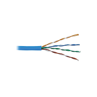 Кабель Суприм U/UTP, 4 пары, Кат.5e (Класс D), 100 МГц, AWG 24, внутренний, LSZH нг(A)-HF, синий, коробка 305 м