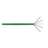 Кабель Премиум U/UTP, 4 пары, Кат.6A (Класс EA), 600 МГц, AWG 23, внутренний нг(А)-LSLTx, цвет зеленый, катушка 500 м