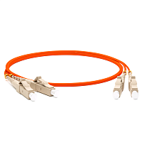Патч-корд волоконно-оптический (шнур) MM 62.5/125, LC-LC, 2.0 мм, duplex, LSZH, 2 м