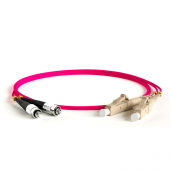 Патч-корд волоконно-оптический (шнур) MM 50/125(OM4), FC-LC, duplex, LSZH, 1 м