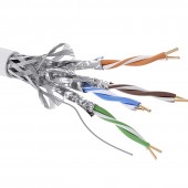 Кабель CAT 6, U/FTP, нг(А)-HF, бухта 305м, белый