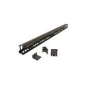 Вертикальный кабельный организатор 47U для шкафов TTR, TTB, стоек ORK2A, ORL1, ширина 89мм, высота пальцев 106мм с крышками и кронштейнами, черный