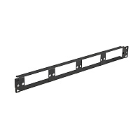 Наборная 19” патч-панель для 4 кассет MPO/MTP, 1U, черная