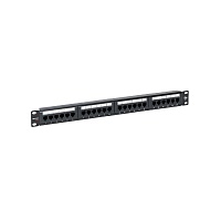 Патч-панель TERACOM PRO 19'' Cat.5E 1U неэкранированная UTP 24 порта RJ-45 Dual IDC