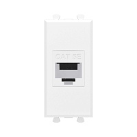 Avanti Компьютерная розетка RJ-45 без шторки модульная, кат.5е, Белое облако, 1 модуль