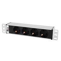 Гор блок розеток Rem-10, 1×10A, 4S, 10", вход C14