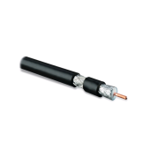 Кабель коаксиальный RG-11, 75 Ом, жила - 14 AWG, черный ПВХ (-20°С – +75°С ), общий диаметр 10.16мм, PVC