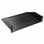 Полка консольная 19", 2U глубина 350мм, нагрузка до 25 кг, чер.