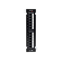 Патч-панель настенная TERACOM PRO Cat.5E неэкранированная UTP 12 портов RJ-45 Dual IDC