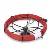 Устройство для протяжки кабеля мини УЗК в металлической кассете тип №1, 10м (стальной пруток в полиэтиленовой оболочке, диаметр