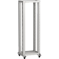 ITK LINEA F Стойка 2-рамная на рол. 24U 600х600мм серая