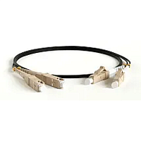 Патч-корд волоконно-оптический (шнур) MM 50/125, LC-SC, 2.0 мм, duplex, LSZH, 20 м, черный 