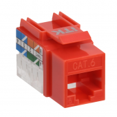 ITK Модуль Keystone Jack кат.6 UTP 110 IDC 90град красный