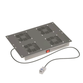 Вентиляторный модуль 19", 4 вент. с термостатом RAL 9005