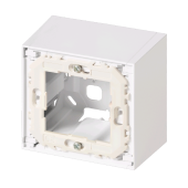 Коробка для накладного монтажа 85х85 мм, сборная, для 1 модуля 45х45 мм, цвет белый