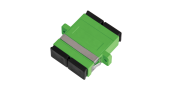 Адаптер NIKOMAX волоконно-оптический, соединительный, одномодовый, SC/APC-SC/APC, двойной, пластиковый, зеленый, уп-ка 2шт.