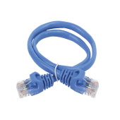 ITK Коммутационный шнур (патч-корд), кат.5Е UTP, 1м, синий