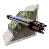 Проходка кабельная для установки в проеме,без металлического каркаса, огнестойкость - 2,0 часа, комплект на 1м2