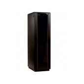 Шкаф телекоммуникационный напольный 36U (600 × 1000) дверь стекло, чёрный