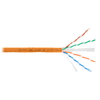 Кабель NIKOMAX U/UTP 4 пары, Кат.6a (Класс Eа), тест по ISO/IEC, 500МГц, одножильный, BC (чистая медь), 23AWG (0,57мм), полимерный материал нг(А)-HF, 