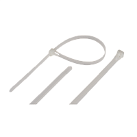 Стяжка NIKOMAX нейлоновая открывающаяся, 125х7,6мм, белая, уп-ка 100шт.