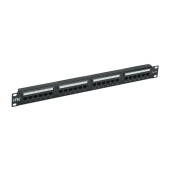 ITK 1U патч-панель кат. 5е UTP 24 пт. Dual IDC слайд лейбл