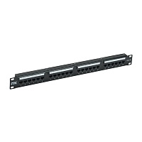 ITK 1U патч-панель кат. 5е UTP 24 пт. Dual IDC слайд лейбл