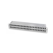 Патч-панель высокой плотности 19", 1U, 48 портов RJ-45, полный экран, категория 6A, Dual IDC
