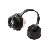 Индустриальный модуль-вставка NIKOMAX, Кат.6 (Класс E), 250МГц, RJ45/8P8C, 110/KRONE, T568A/B, неэкранированный, IP67, с защитной крышкой, черный 