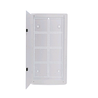 Шкаф настенный с передними петлями, для скрытого монтажа, 28"(711.2) x 365.1 х 100.6 мм (ВхШхГ), белый