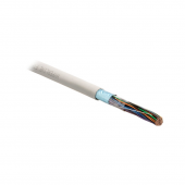 Кабель витая пара, экранированная F/UTP, категория 3, 25 пар (24 AWG), одножильный (solid), экран - фольга, LSZH нг(А)-HF, –20°C - +60°C, серый