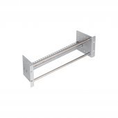 Конструктив NIKOMAX 19", 3U, с круглыми направляющими, для установки плинтов в шкаф или стойку,  металлический