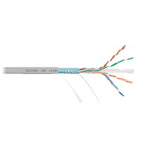 Кабель NIKOMAX F/UTP 4 пары, Кат.6a (Класс Eа), тест по ISO/IEC, 500МГц, одножильный, BC (чистая медь), 23AWG (0,57мм), поливинилхлорид, внутренний, с