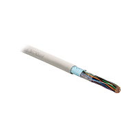 Кабель витая пара, экранированная F/UTP, категория 3, 25 пар (24 AWG), одножильный (solid), экран - фольга, LSZH нг(А)-HF, –20°C - +60°C, серый