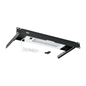 Блок освещения NIKOMAX, 19", 1U, выдвижной, Г255мм, черный