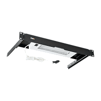Блок освещения NIKOMAX, 19", 1U, выдвижной, Г255мм, черный