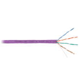 Кабель NIKOMAX U/UTP 4 пары, Кат.5e (Класс D), тест по ISO/IEC, 100МГц, одножильный, BC (чистая медь), 24AWG (0,51мм), полимерный материал нг(А)-HF, в