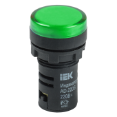 Лампа AD22DS(LED)матрица d22мм зеленый 24В AC/DC ИЭК