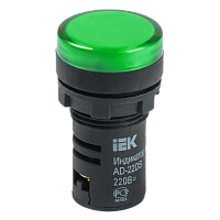 Лампа AD22DS(LED)матрица d22мм зеленый 24В AC/DC ИЭК